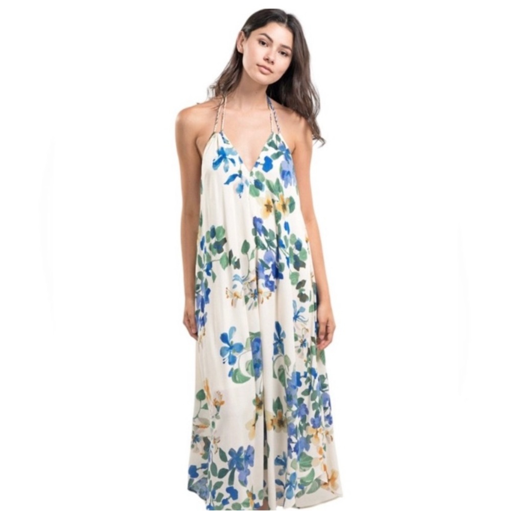 NWT Lovestitch Floral Halter Tie Midi Maxi Dress - Picture 11 of 11